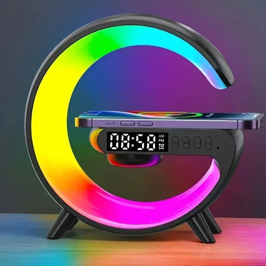 RGB Wireless Charger Alarm Clock - Electro Euphoria